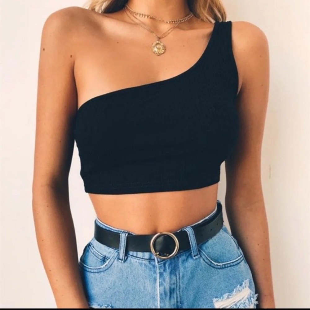 Cute Black Crop Top✨